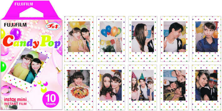 Fujifilm Instax mini Instant Film ( CANDY POP ) 10 Sheets per Box for Instax Mini 7 & 8