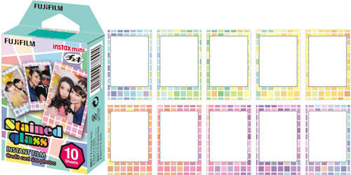 Fujifilm Instax mini Instant Film ( STAINED GLASS ) 10 Sheets per Box for Instax Mini 7 & 8