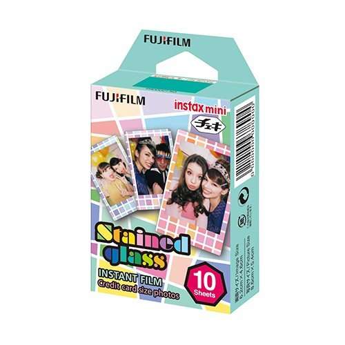 Fujifilm Instax mini Instant Film ( STAINED GLASS ) 10 Sheets per Box for Instax Mini 7 & 8