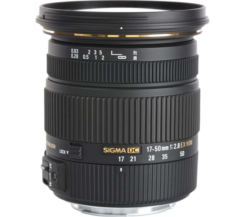 SIGMA DC 17-50mm F2.8 EX HSM OPTICAL STABILIZER LENS for CANON DIGITAL SLR CAMERAS (APS-C SENSOR)