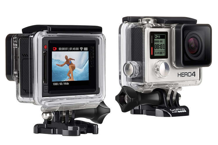 GoPro Hero4 SILVER CHDHY-401 | Built in Touch LCD Display | Wi-Fi | Comes with Casing
