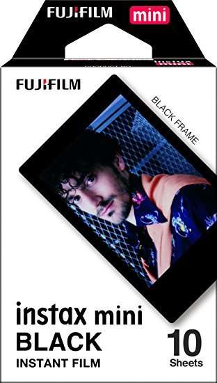 Fujifilm Instax mini Instant Film ( BLACK ) 10 Sheets per Box for Instax Mini 7 & 8