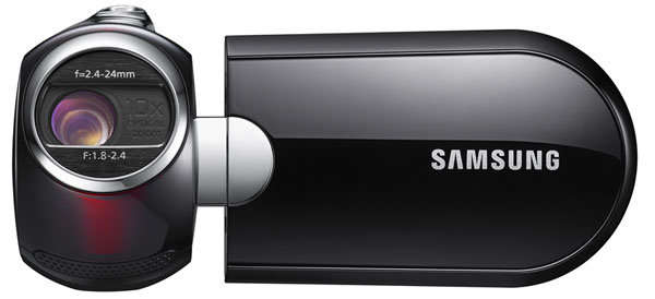 Samsung SMX-C10 Touch of Color Camcorder with 10x Optical Zoom (Red)