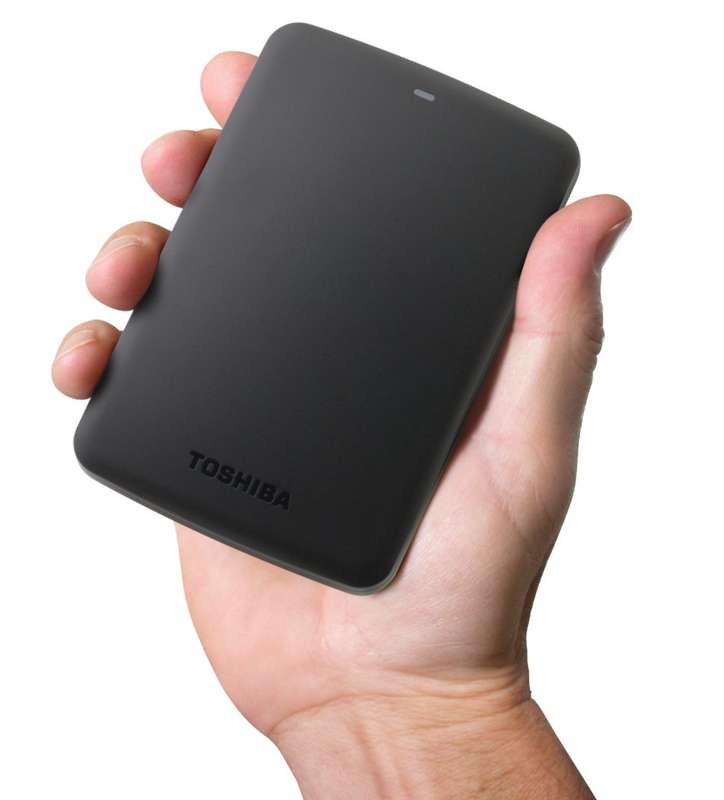 Toshiba Canvio Basics 1TB Portable Hard Drive - Black (HDTB310XK3AA)
