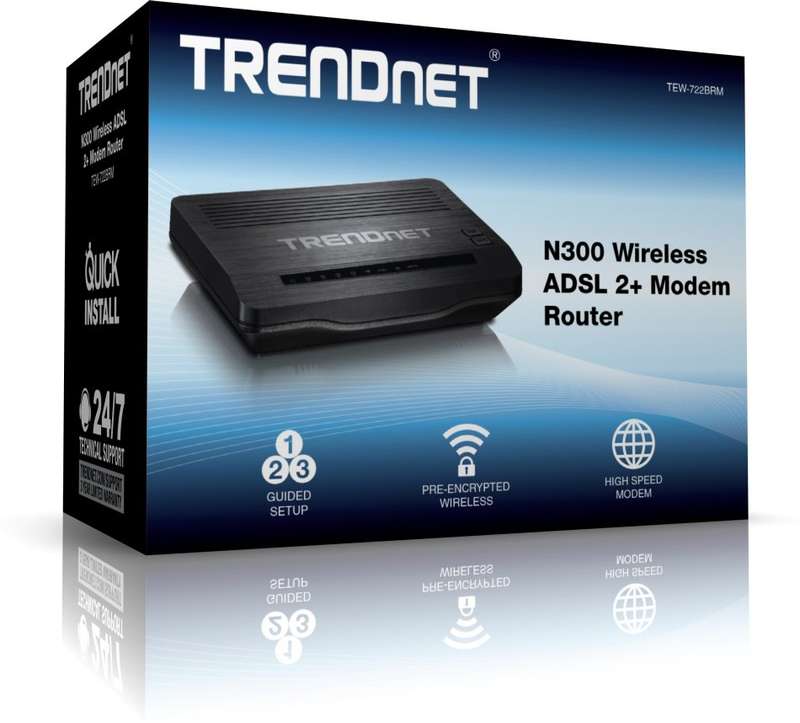 TRENDnet N300 Wireless ADSL 2+ Modem Router