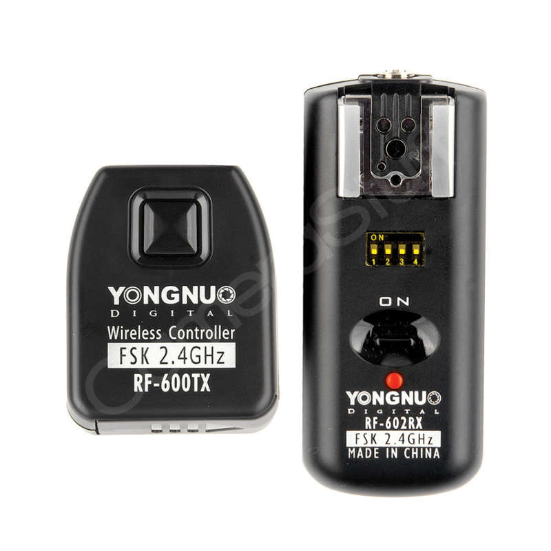 Yongnuo 2.4GHz Wireless Flash Trigger RF-600TX + Receiver RF-602RX Set for Nikon