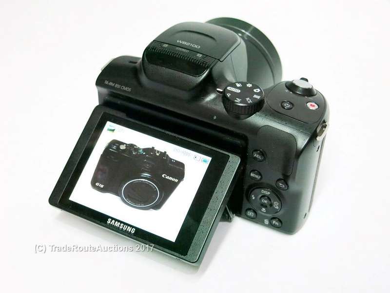 Samsung WB2100 16.4MP CMOS Digital Camera 35x Optical Zoom, 3.0" LCD Screen & 1080i HD Video