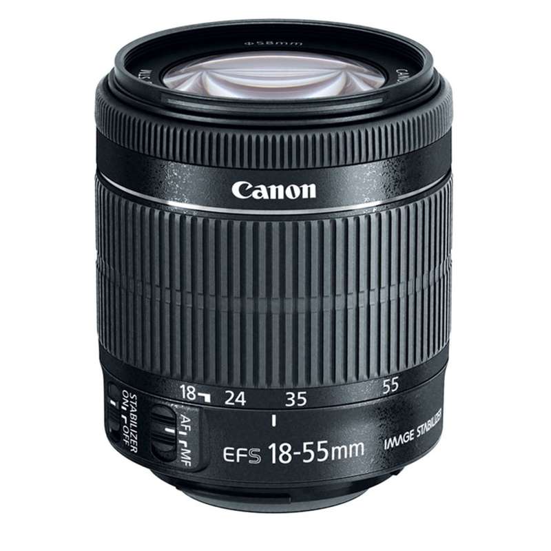 Canon EF-S 18-55mm f/3.5-5.6 IS (IMAGE STABILIZER) STM Camera Lens for Canon Digital SLR Cameras