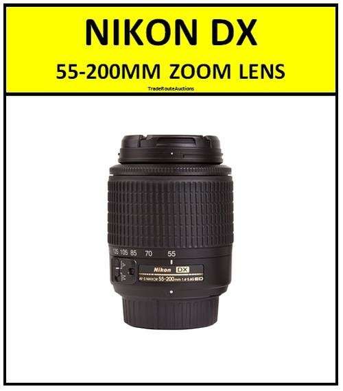 Nikon 55-200mm DX Lens for NIKON DSLR Cameras IN BOX