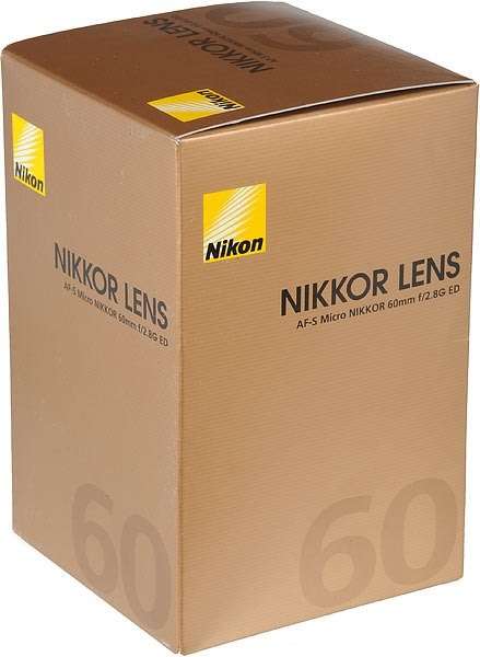 Nikon 60mm f/2.8G ED AF-S 'N' Micro-Nikkor Lens for Nikon DSLR Cameras