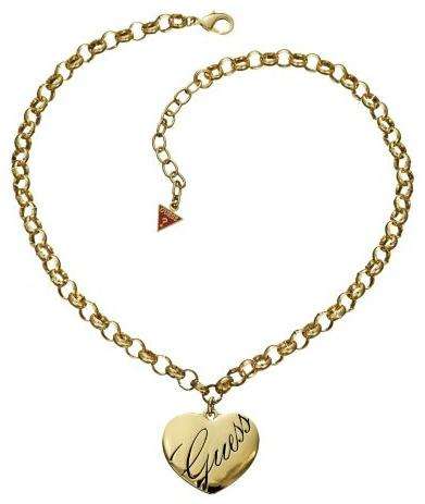Guess ladies Necklace with Gold PVD Heart Pendant UBN10104  - Brand new in Box