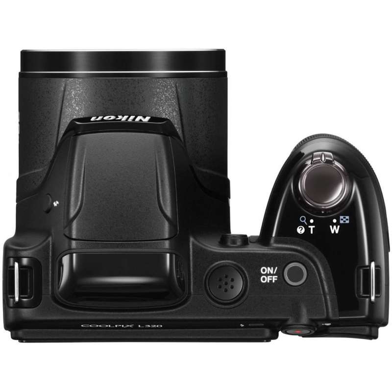 Nikon Coolpix L320 16.1MP Digital Camera with 26x Optical Zoom [ BLACK ] 720p HD Video