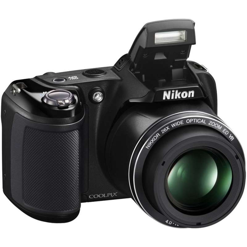 Nikon Coolpix L320 16.1MP Digital Camera with 26x Optical Zoom [ BLACK ] 720p HD Video
