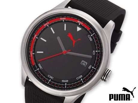 Puma Men's Wheel PU103011002 Black Polyurethane Quartz Watch Black Dial  - BRAND NEW *** PUMA ***