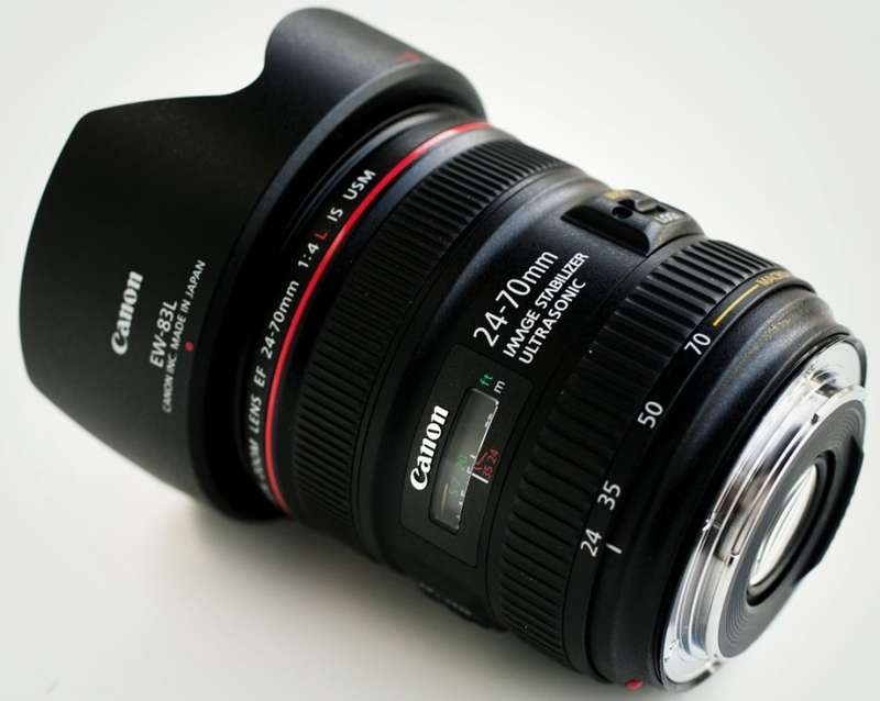 Canon EF 24-70mm f/4 L IS (IMAGE STABILIZER) USM Zoom Lens for Canon SLR Cameras - PRICE REDUCED