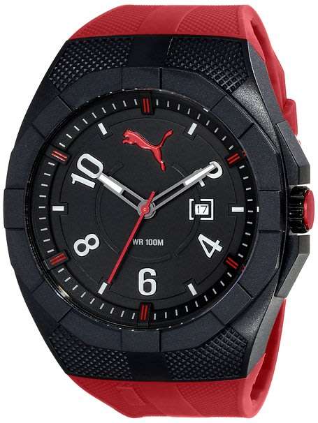 Puma Men`s Iconic Black Rubber Analog Quartz Watch - PU103501005   - BRAND NEW *** PUMA ***