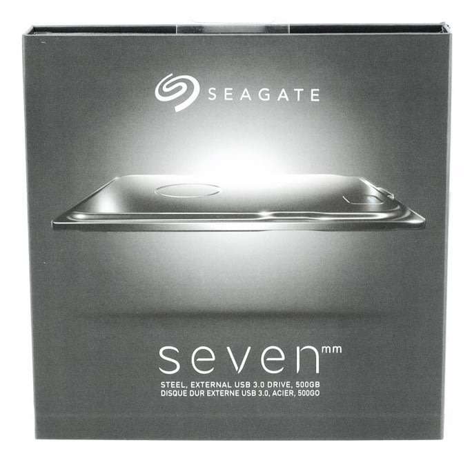 Seagate Seven 7mm Stainless Steel 2.5-Inch USB 3.0 Portable External Hard Drive