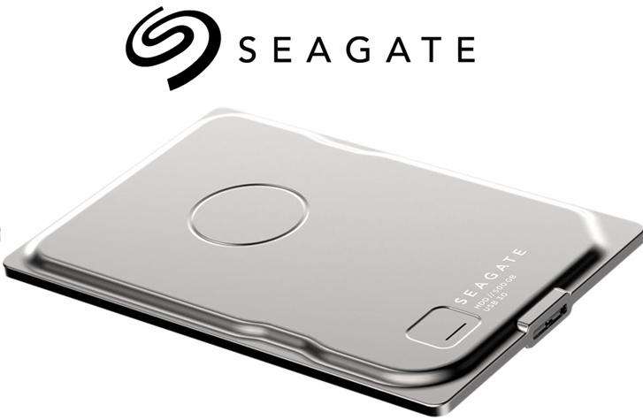 Seagate Seven 7mm Stainless Steel 2.5-Inch USB 3.0 Portable External Hard Drive