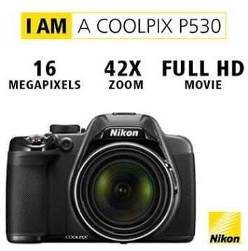 Nikon CoolPix P530 16 MP CMOS Digital Camera with 42x Zoom Lens and Full HD