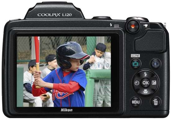 Nikon COOLPIX L120 14.1 MP Digital Camera with 21x NIKKOR Wide-Angle Optical Zoom Lens (RED)