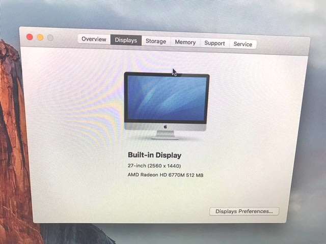 Apple iMAC | 27 INCH | Core i5 2.7GHz | 16GB DDR3 RAM | 1TB HDD |  AMD RADEON HD * GENUINE APPLE *