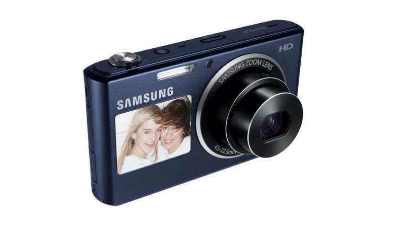 Samsung DV150F 16.2MP Smart WiFi Digital Camera with 5x Optical Zoom & 2.7" / 1.48" front LCD