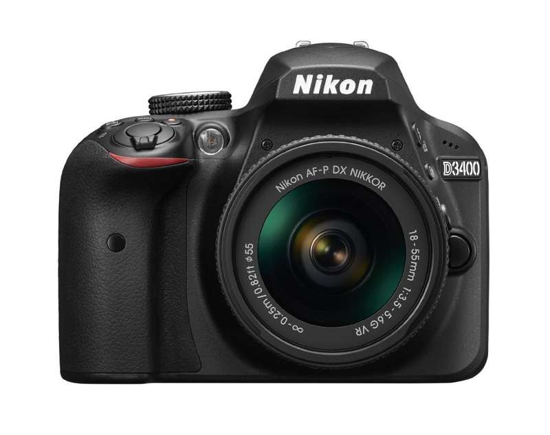Nikon D3400 24.2 MP CMOS Digital SLR Camera body + Nikon AF-P 18-55 VR Lens Kit