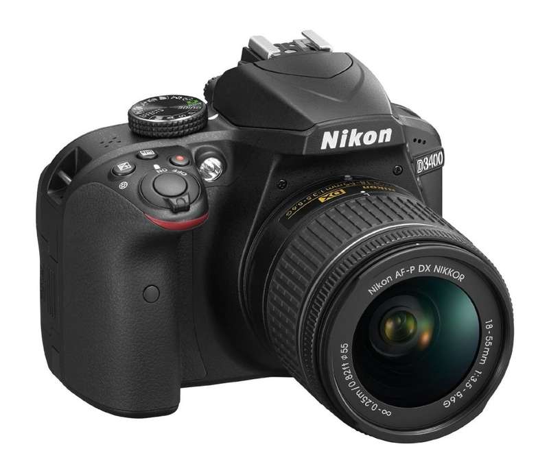 Nikon D3400 24.2 MP CMOS Digital SLR Camera body + Nikon AF-P 18-55 VR Lens Kit