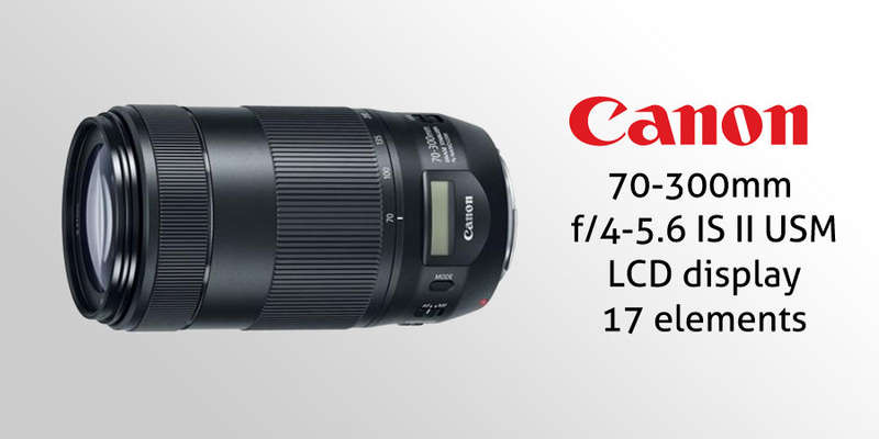 Canon EF 70-300mm f/4-5.6 IS II USM Lens with LCD Display for Canon DSLR Cameras