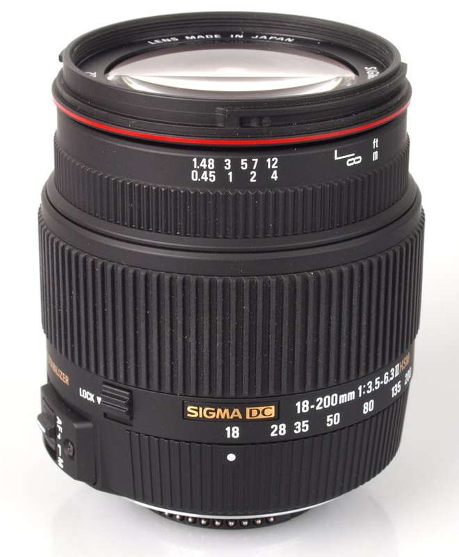 SIGMA 18-200mm F3.5-6.3 DC OS II HSM for NIKON DSLR Cameras - OPTICAL STABILIZER