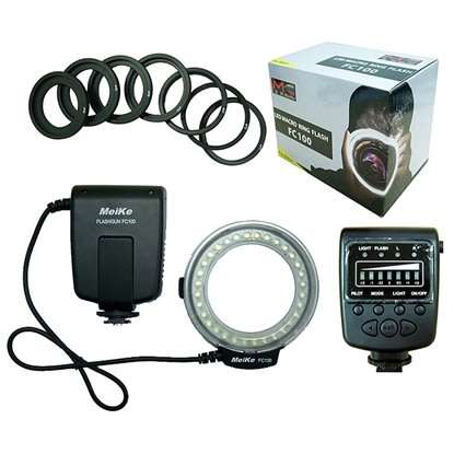 Meike FC-100 Macro Ring Flashight For Nikon Canon Fuji Pentax DSLR Cameras