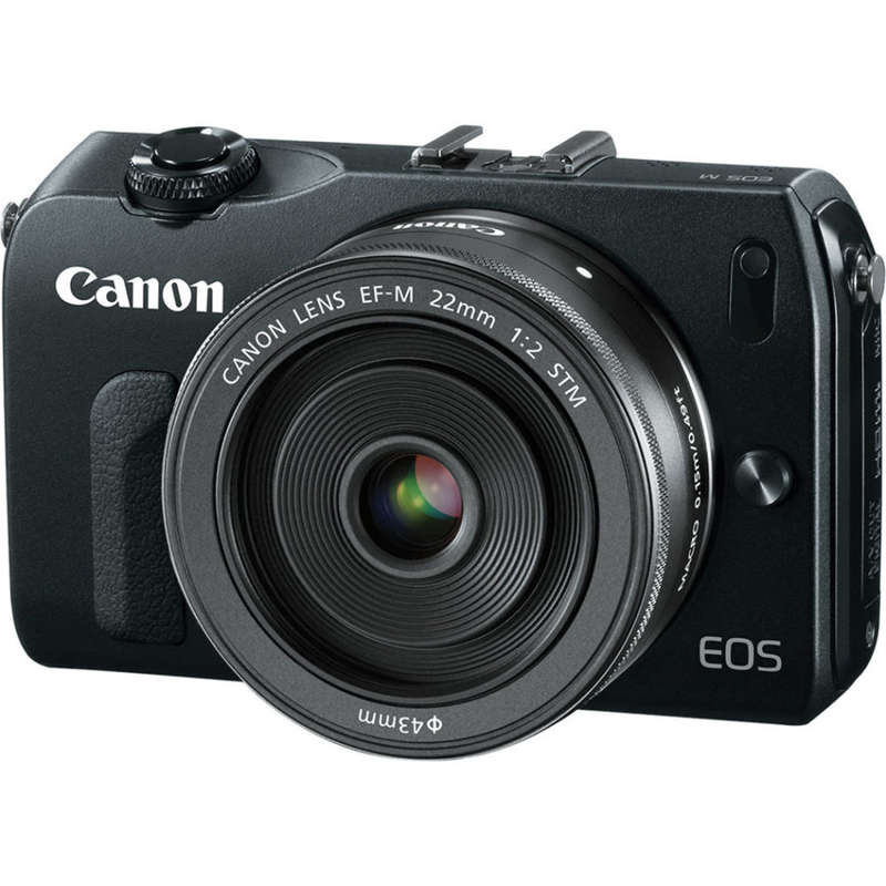 Canon EOS-M Mirrorless Digital Camera with EF-M 22mm f/2 STM Lens Kit