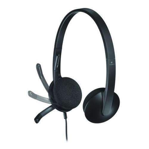 Logitech H340 USB Stereo headset with rotating mic (981-000475) - HEADPHONES