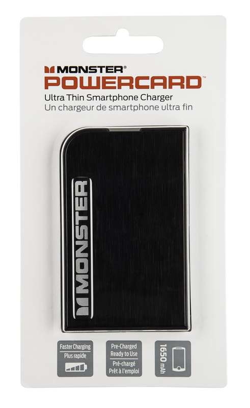 Monster Powercard - Powerbank - Credit card sized