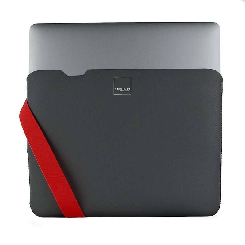 Acme Made - Skinny Sleeve for 12` Macbook  (Grey Poppy Orange)