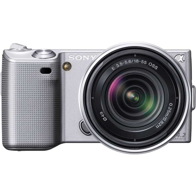 SONY NEX-5 14.2MP with 18-55 OSS Lens E-MOUNT Digital Camera Kit with Flash