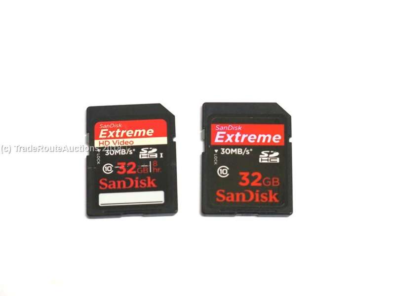2 X 32GB SDHC CARDS SD Cards - 1 BID wins all 2 cards