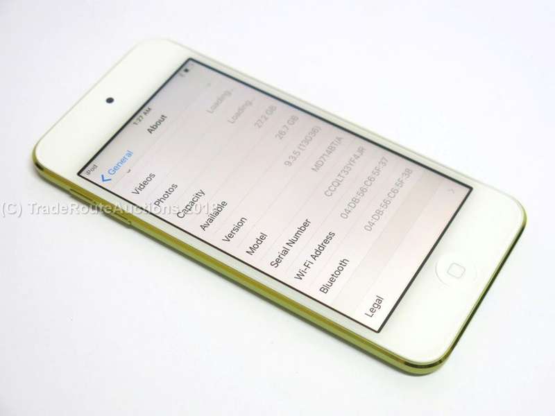 Apple iPod Touch | WHITE/GREEN | 32GB | 5th Generation | A1421 | MD714FD/A | RETINA DISPLAY