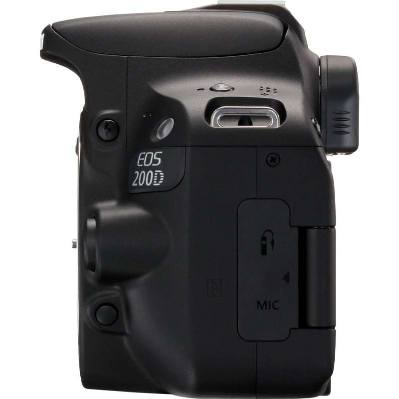 Canon EOS 200D DSLR Camera (Body Only) - 24.2MP - DIGIC 7 - Built-In Wi-Fi with NFC and Bluetooth