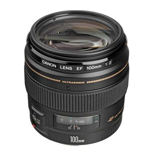 Canon EF 100mm f/2 USM Telephoto Prime Lens for Canon