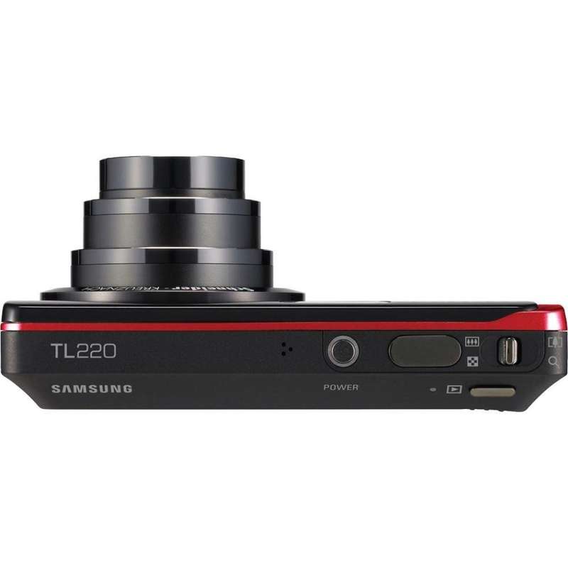 Samsung ST500 Digital Camera - Black/Red (12MP, 4.6x Optical Zoom) 3.0 inch LCD