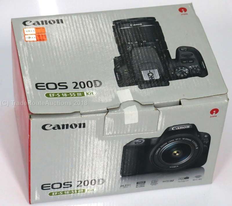 DEMO in box - Canon EOS 200D DSLR Camera - 24.2MP - DIGIC 7 - with Canon 18-55 III Lens kit