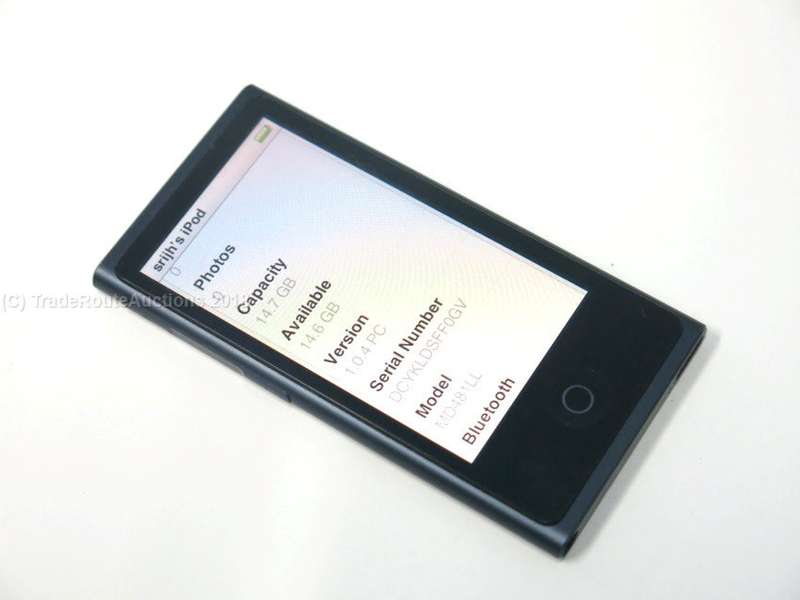 APPLE 16GB IPOD NANO - BLACK (7TH GENERATION) | MD481LL | A1446