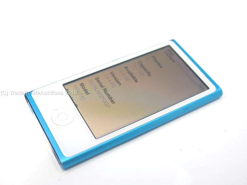 Apple iPod nano 7th Generation (16 GB) A1446 BLUE MD477C
