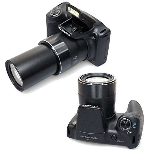 Canon PowerShot SX430 IS Built-in Wi-Fi / NFC Black Digital Camera 20.0MP 45X ZOOM