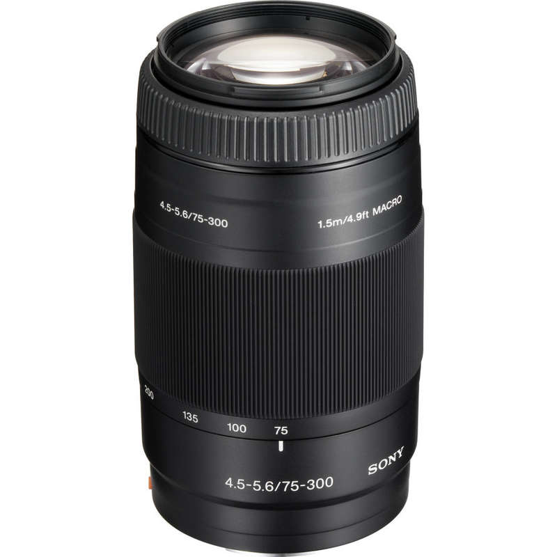 Sony 75-300mm Telephoto Zoom Lens - For Sony DSLR Cameras
