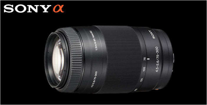 Sony 75-300mm Telephoto Zoom Lens - For Sony DSLR Cameras