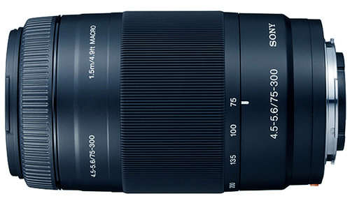 Sony 75-300mm Telephoto Zoom Lens - For Sony DSLR Cameras