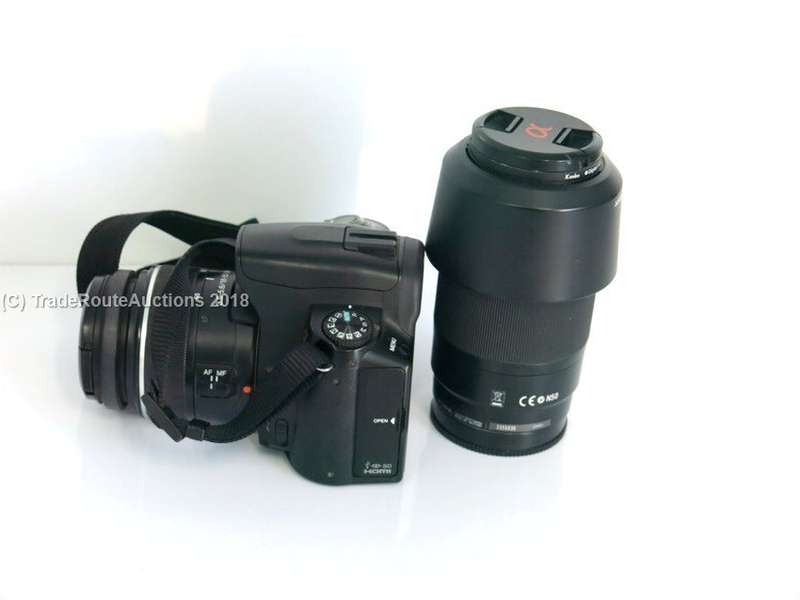 SONY ALPHA A230 DIGITAL DSLR CAMERA Twin Lens KIT 18-55 Lens & 75-300 Lens