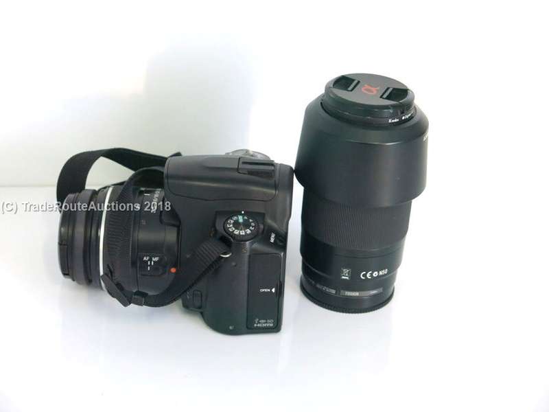 SONY ALPHA A230 DIGITAL DSLR CAMERA Twin Lens KIT 18-55 Lens & 75-300 Lens